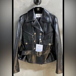 This Chanel Size Fr 38 is For SALE IT is A US 6to8 size Jacket is 100% Chanel